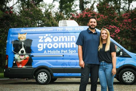 Zoomin groomin - Zoomin Groomin Mobile Pet Groomer provides mobile dog and cat grooming in Henderson, NV. We proudly serve the Henderson, Boulder City, and Searchlight, NV areas! Forget the mess and hassle of keeping your pet clean. We bring our mobile dog and cat grooming services to you, with a van full of eco-friendly products and customized service plans ...